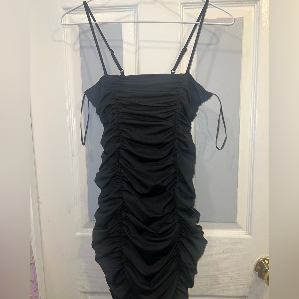 Ruched mini dress